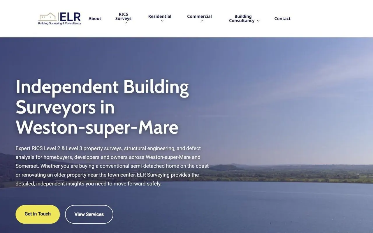 Homepage of the ELR Surveying website